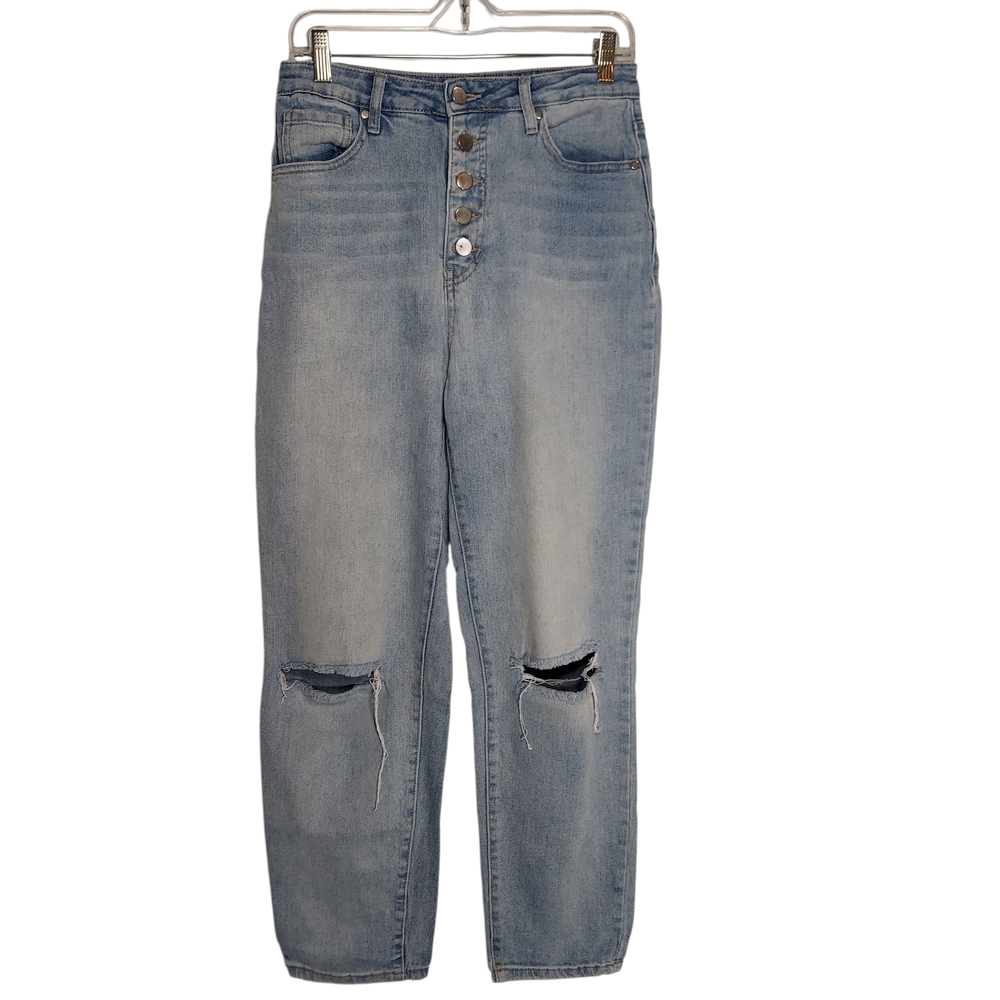 Stylish Blue Distressed Abound Jeans